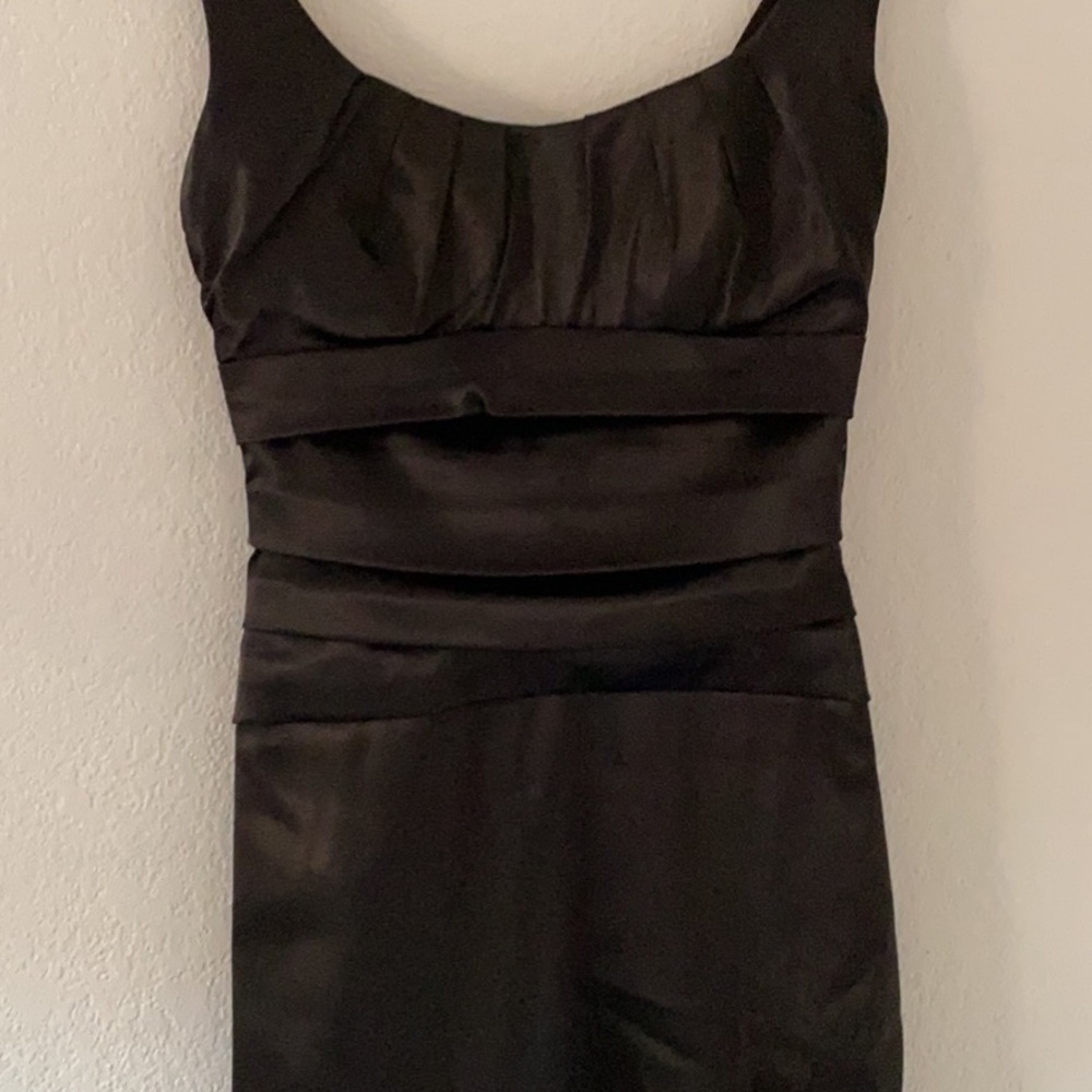 Juniors black mini dress
